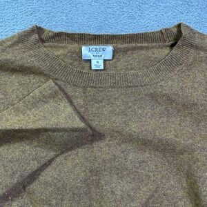 J.Crew Teddie‎ Sweater Womens Size S Brown Crew Neck Long Sleeve Knit Top